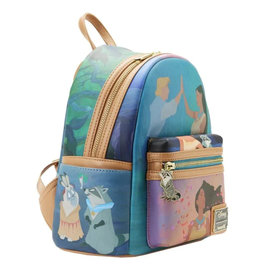 Loungefly Backpack - Disney Pocahontas - Movie Scenes Beige in Faux Leather