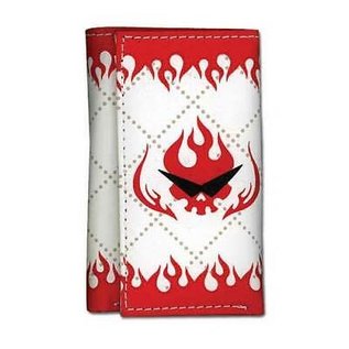 Great Eastern Entertainment Co. Inc. Wallet - Gurren Lagann - Rouge Flames Checkered White with Keychain inside