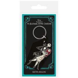 Pyramid International Keychain - Disney The Nightmare Before Christmas - Jack and Sally Dancing With Black coffin in Rubber