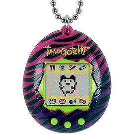 Bandai Toy - Tamagotchi Original - Stripped Tiger Gradient Pink to Purple Virtual Pet Gen 1
