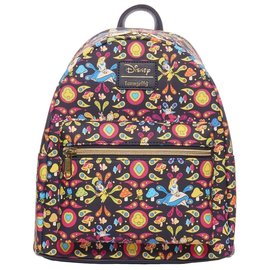 Loungefly Mini Backpack - Disney Alice in Wonderland - Pattern psychedelic *Entertainment Earth Exclusive*