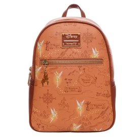 Loungefly Mini Backpack - Disney Peter Pan - Neverland Card with Thinker Bell Faux Leather *Entertainment Earth Exclusive*