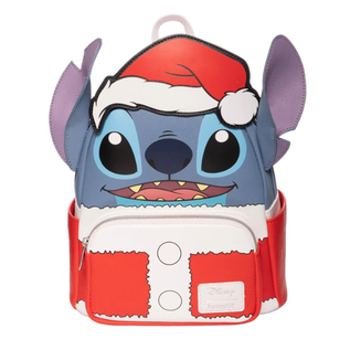 Loungefly Mini Backpack - Disney Lilo and Stitch - Stitch in Santa Claus Faux Leather *Entertainment Earth Exclusive*