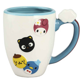 Paladone Mug - Sanrio Hello Kitty And Friends - Various Characters With Cloud Handle 15oz