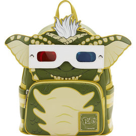 Loungefly Mini Backpack - Gremlins - Funko Pop! Stripe With Glasses 3D Glow in the Dark Faux Leather