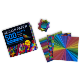 Tuttle Origami Paper - Tuttle - Design Rainbow 500 Squares of 10 cm
