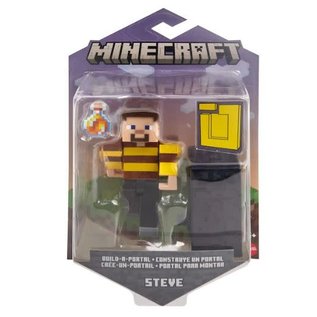 Mattel Figurine - Minecraft - Crée-un-portail Steve et Potion 3.25"