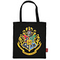 Half Moon Bay Tote Bag - Harry Potter - Hogwarts Logo Black Fabric