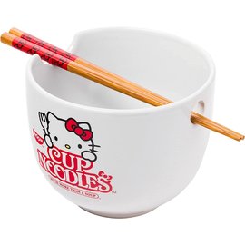 Silver Buffalo Bol - Sanrio Hello Kitty X Nissin Cup Noodles - The Original Cup Noodle avec Baguettes 20oz