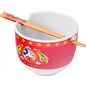 Silver Buffalo Bowl - Disney Mickey Mouse - Year of the Tiger for Ramen with Chopsticks 6" 591ml