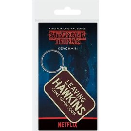 Pyramid International Keychain - Stranger Things - "Leaving Hawkins Come Again Soon" in Rubber