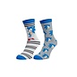 Bioworld Chaussettes - Sonic the Hedgehog - Sonic Classic Grises et Bleues 2 Paires Crew