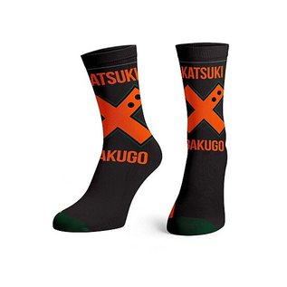 Bioworld Chaussettes - My Hero Academia - Katsuki Bakugo Kanji 1 Paire Crew