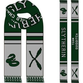 Bioworld Scarf - Harry Potter - Quidditch Team Slytherin Green and Gray in Acrylic