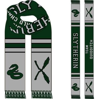 Bioworld Scarf - Harry Potter - Quidditch Team Slytherin Green and Gray Acrylic