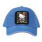 Bioworld Baseball Cap - My Hero Academia X Hello Kitty and Friends - Patch Hello Kitty in Cosplay of All Might With Kanji Blue