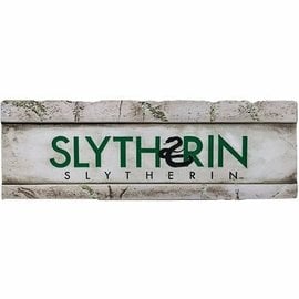 Spoontiques Desk Sign - Harry Potter - Slytherin on Stone Effect