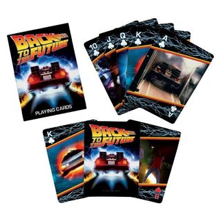 Aquarius Playing Cards - Back To The Future - Dolorean's Back