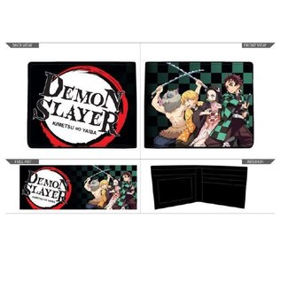 Bioworld Wallet - Demon Slayer: Kimetsu no Yaiba - Tanjiro, Nezuko, Inosuke and Zenitsu Faux Leather Bifold