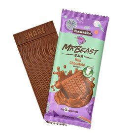 feastables Bonbons - MrBeast Feastables - Barre de Chocolat au Lait