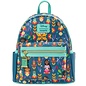 Loungefly Mini Backpack - Disney Encanto - Familia Madrigal Blue and Teal Glow in the Dark Faux Leather