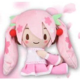 Banpresto Peluche - Hatsune Miku 初音ミク- Attaching Sakura Miku Souriante 6"