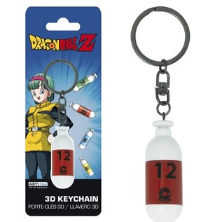 AbysSTyle Porte-clés - Dragon Ball Z - Capsule Rouge Numéro 12 3D en Plastique