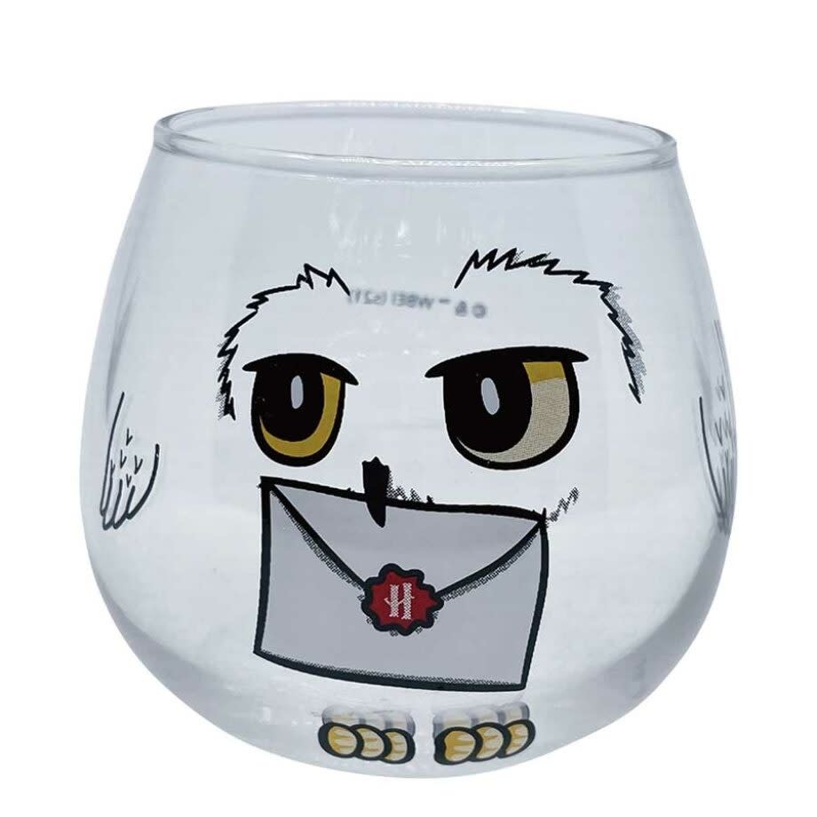 Glass - Harry Potter - Hedwig with Clear Letter Glass 290ml - Chez Rhox  Geek Stop