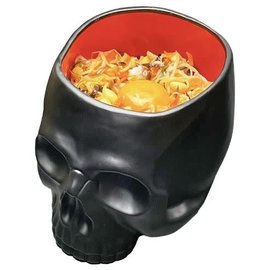 ShoPro Bowl - Mukurodon - Black and Red Skull for Donburi in Ceramic 1000ml