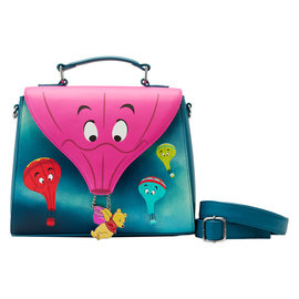 Loungefly Purse - Disney Winnie The Pooh - Air Balloon Heffa Dreams Blue Glow in the Dark Faux Leather