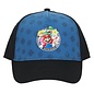 Bioworld Baseball Cap - Nintendo Super Mario Bros. - Mario, Luigi, Peach and Toad Sublimated Blue Adjustable Snapback