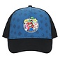 Bioworld Casquette - Nintendo Super Mario Bros. - Mario, Luigi, Peach et Toad Sublimé Bleue Ajustable Snapback