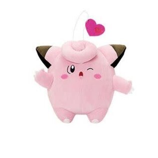 ShoPro Plush - Pokémon Pocket Monsters - Clefairy / Pippi Winking with Heart 10"