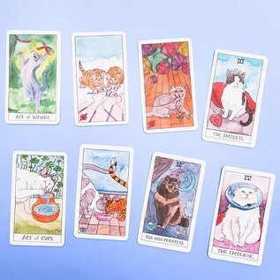 Chronicles Books Jeu de cartes - Tarot - Illustrations de Chat Tarot par Megan Lynn Kott de 78 Cartes