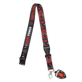Bioworld Lanyard - Marvel Spider-Man - "With Great Power, Comes Great Responsabilty" Charm in Rubber with Card Holder