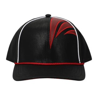 Bioworld Baseball Cap - Bleach - Ichigo's Mask Soul Reaper Red and Black Adjustable Faux Leather