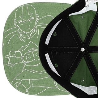 Bioworld Casquette - Avatar The Last Airbender - Les 4 Éléments Verte Snapback