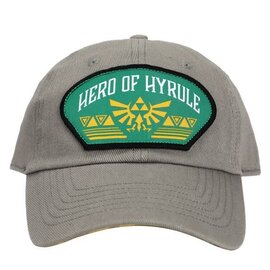 Bioworld Baseball Cap - The Legend of Zelda - Patch Hero of Hyrule Gray Adjustable