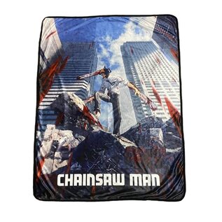 Great Eastern Entertainment Co. Inc. Blanket - Chainsaw Man - Denji Throw in Plush 46x60"
