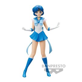 Bandai Figurine - Pretty Guardian Sailor Moon The Eternal The Movie - Glitter & Glamours Super Sailor Mercury Version A 8"