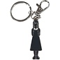 Great Eastern Entertainment Co. Inc. Keychain - Wednesday - Silhouette in Metal with Enamel