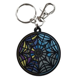 Great Eastern Entertainment Co. Inc. Keychain - Wednesday - Dormitory Stained Glass Rubber