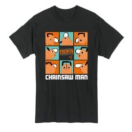 Great Eastern Entertainment Co. Inc. T-Shirt - Chainsaw Man - Pochita Expressions Black