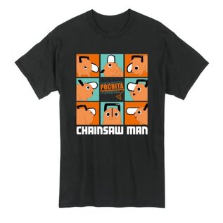 Great Eastern Entertainment Co. Inc. T-Shirt - Chainsaw Man - Pochita Expressions Black