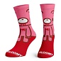 Bioworld Socks - Gloomy the Naughty Grizzly - Gloomy Bear 360 Amigos Collection Pink and Red 1 Pair Crew