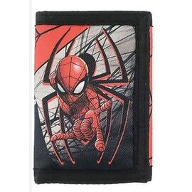 Bioworld Wallet - Spiderman -Spiderman on Background Sublimated that comes out of his logo Trifold