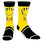 Bioworld Socks - Pokémon - Pikachu with Japanese Writtings Yellow and Black 1 Pair Crew