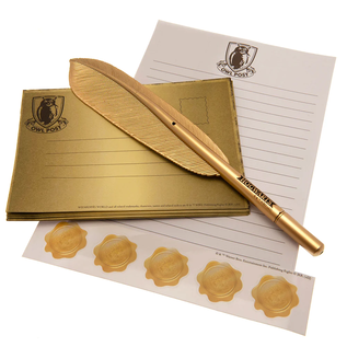 BlueSky Studios Letter - Harry Potter - Stationary Set with Sheets, Envelopes, Stickers Seals and In Feather Pen
