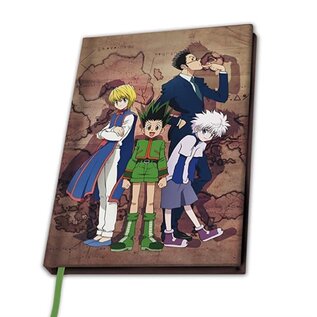 AbysSTyle Carnet de Notes - Hunter X Hunter - Gon, Killia, Kurapika et Leorio à Couverture Rigide