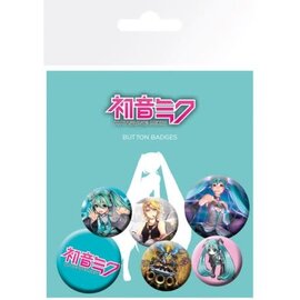 AbysSTyle Pin - Hatsune Miku 初音ミク -  Set of 6 Badges Collectible